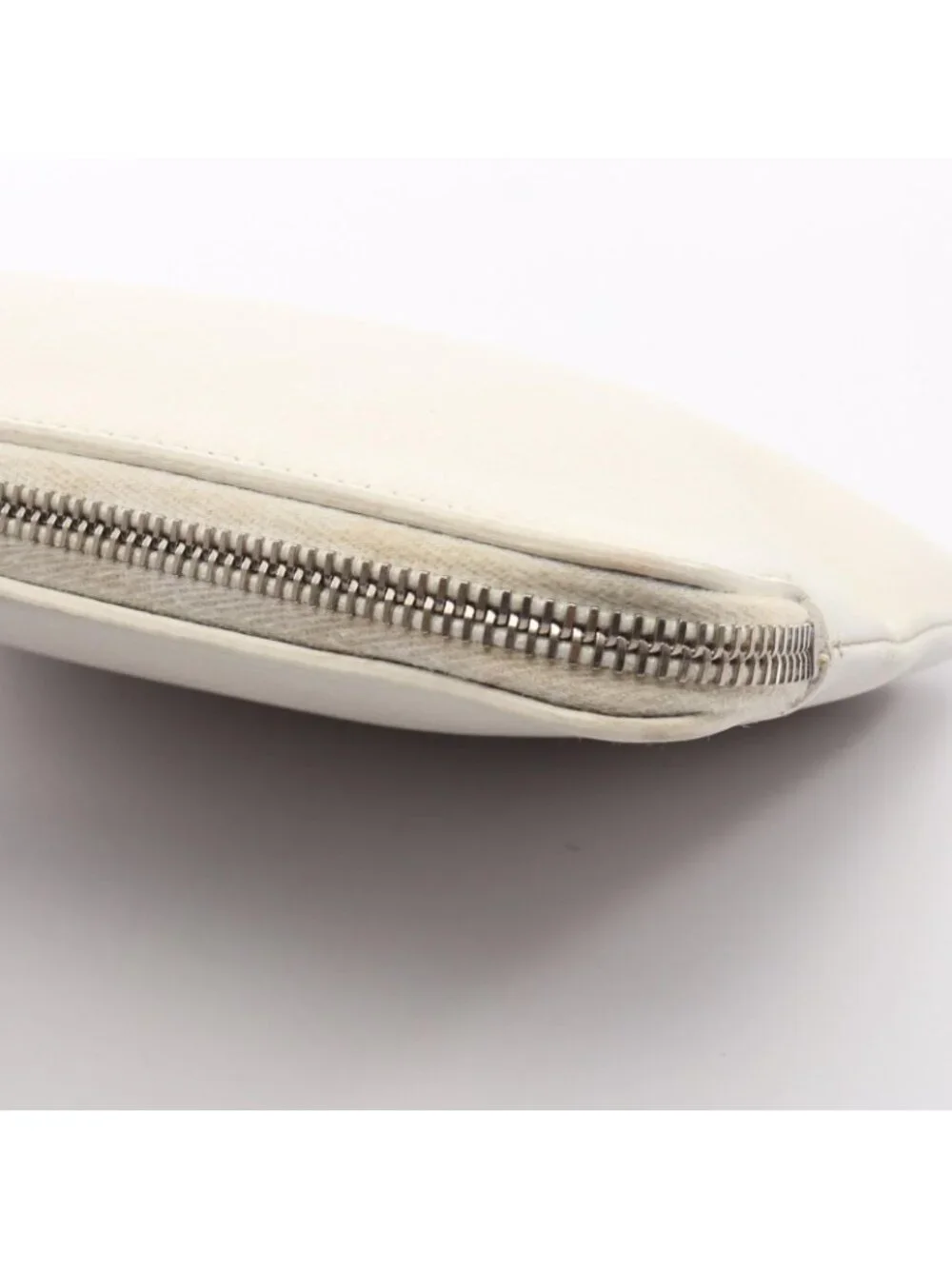 Balenciaga Clutch Everyday Pouch White Leather